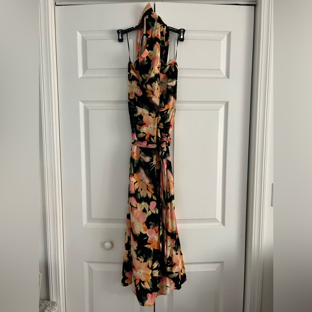 Brand New H&M Floral Halter Neck Dress